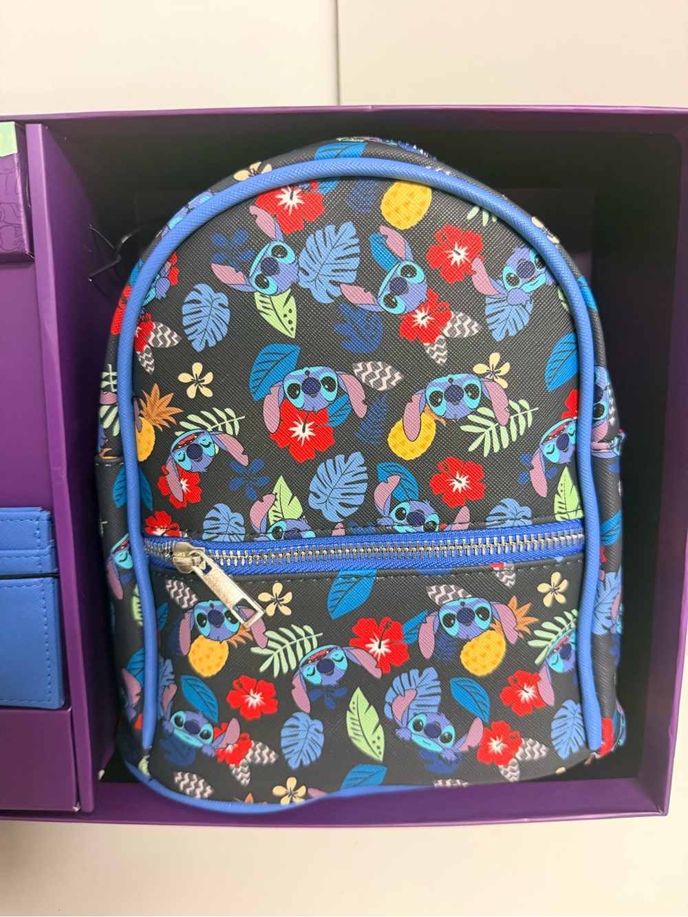 Disney Stitch Kids Mini Backpack & Wallet Set in Blue - Picture 2 of 4
